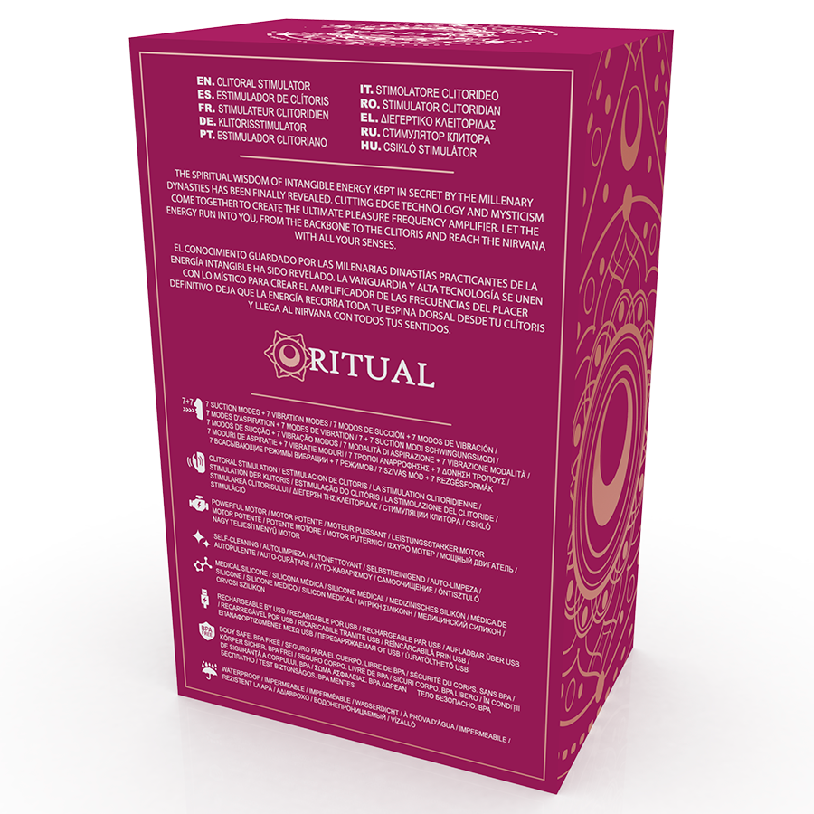Succhia Clitoride Rithual Shushu Fucsia e Rosa