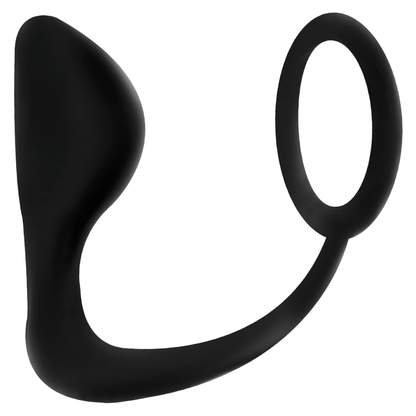 Plug anale con giocattoli addicted con anello pene nero