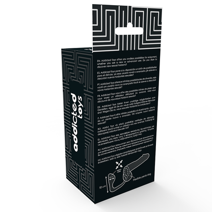 Plug anale con giocattoli addicted con anello pene nero