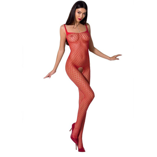 Passion woman bs071 bodystocking rosso taglia unica