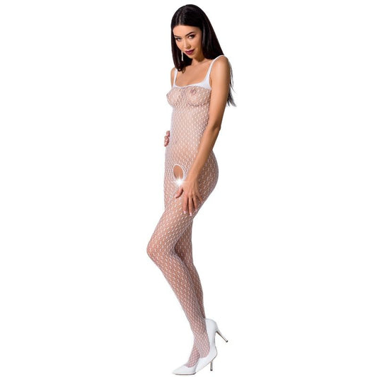 Bodystocking passion woman bs071 - taglia unica bianco