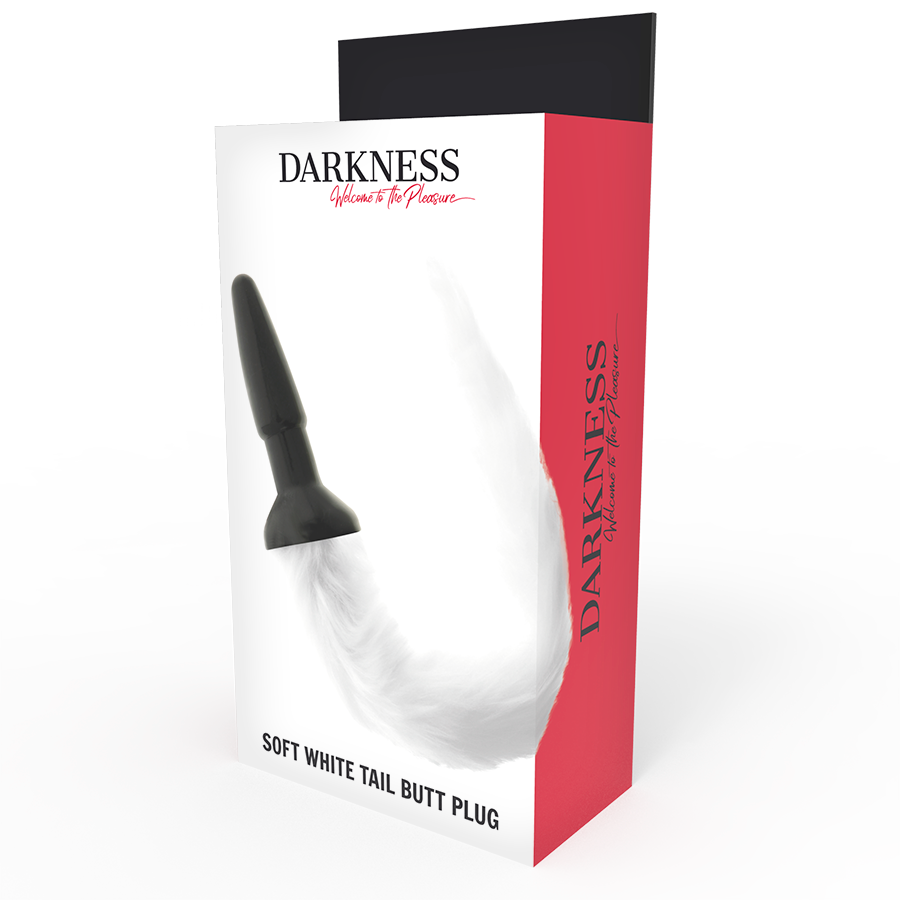 Planchette en silicone Darkness tail butt - blanc
