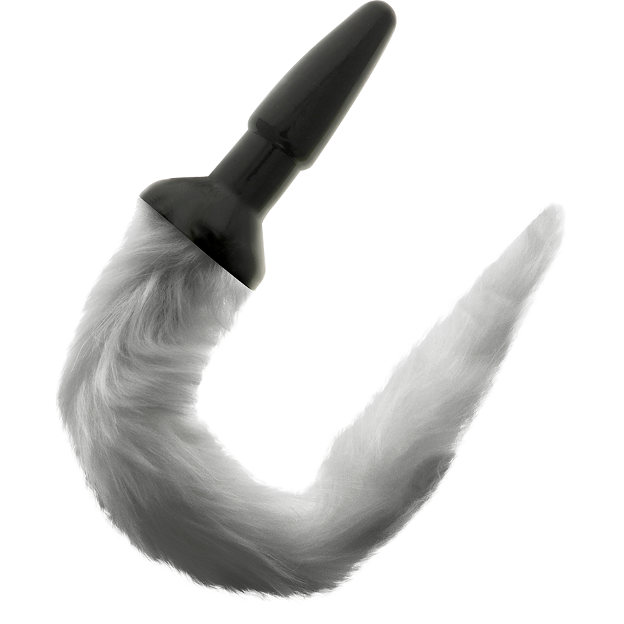 Darkness tail butt silicone plug -gray