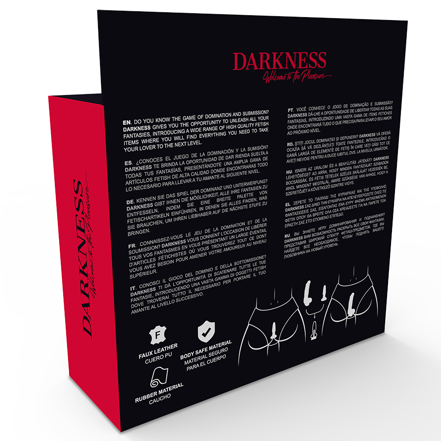 Darkness intercambiabile butt plug e dildo