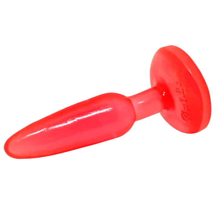 Plug anal tacto suave rojo 14.2