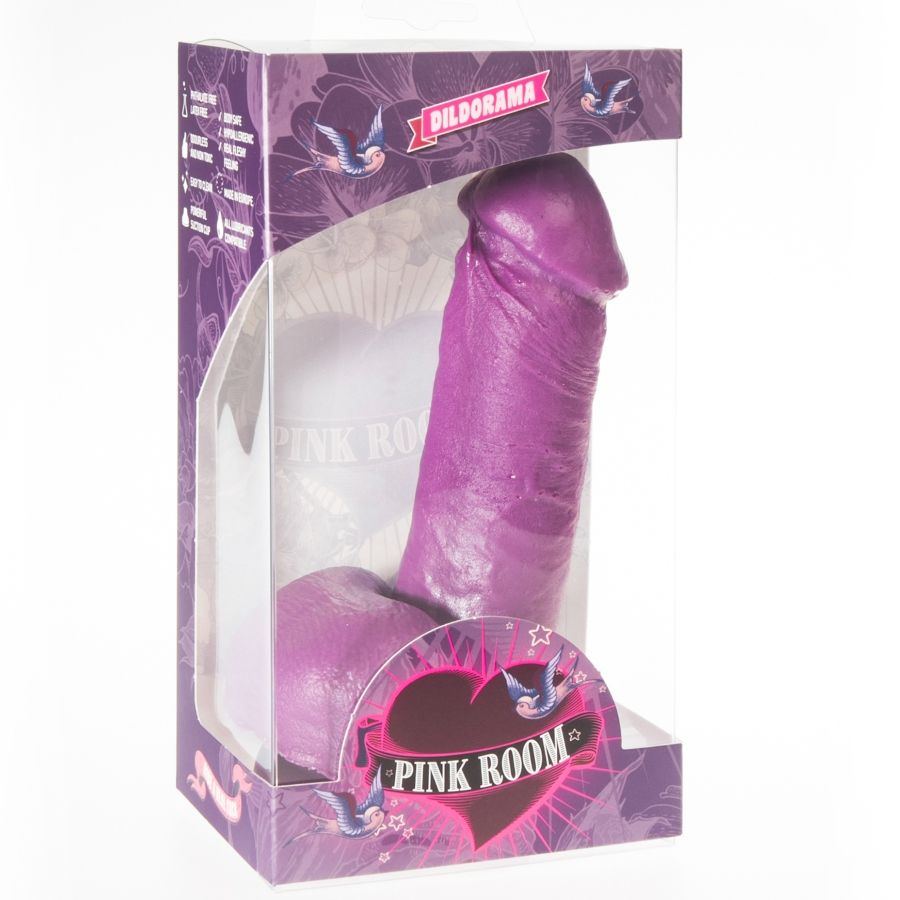 Camera rosa nao dildo realistico viola 16 cm