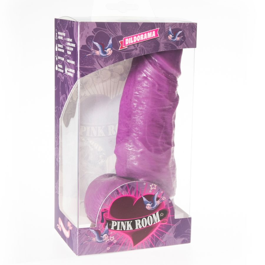 Camera rosa dayan dildo realistico viola 17 cm