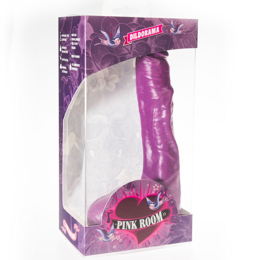 Camera rosa nilo dildo realistico viola 23 cm