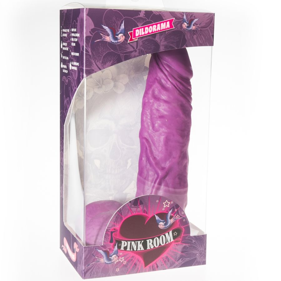 Camera rosa chems dildo realistico viola 20 cm