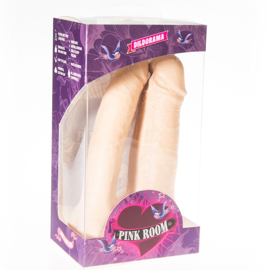 Camera rosa arthus doppio dildo realistico carne 17cm / 15,5cm