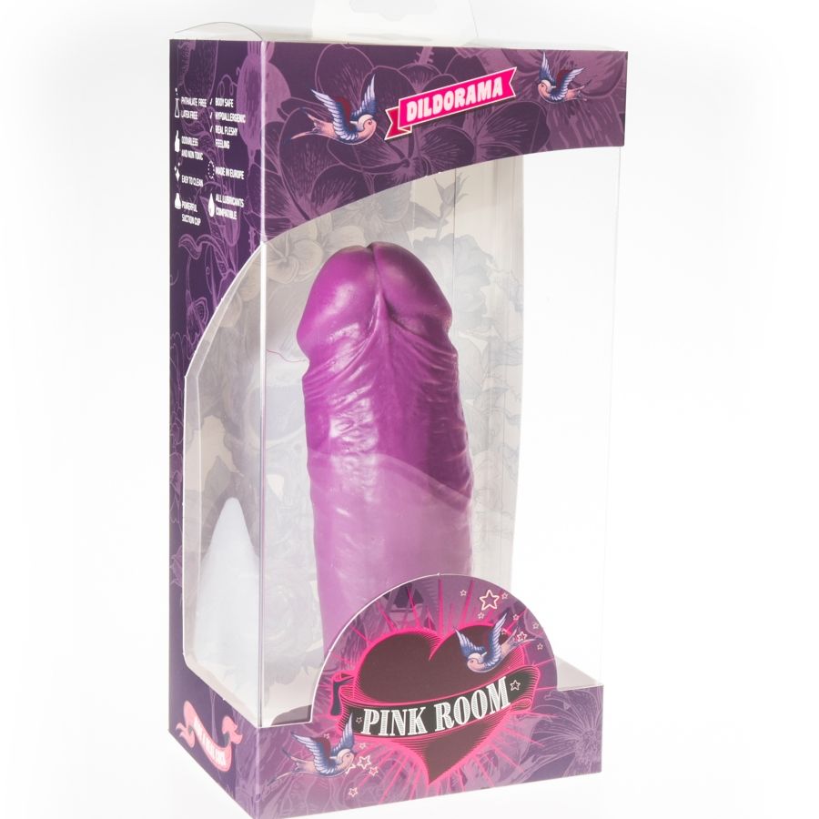 Camera rosa dael dildo realistico viola 18,5 cm
