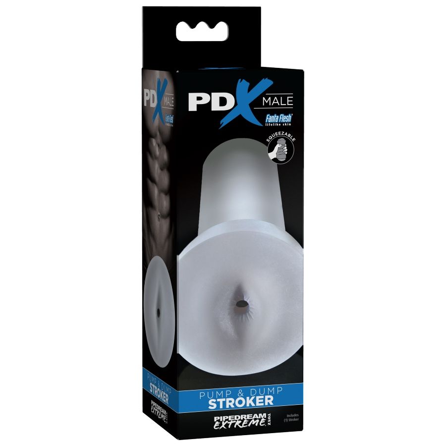 Pompe à pénis pdx et stroker dump - transparent