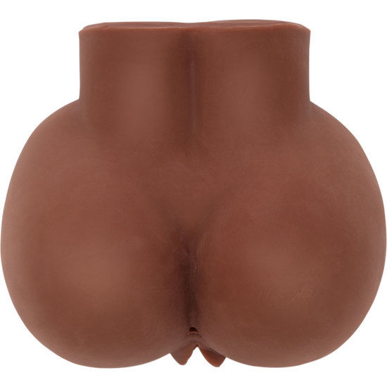 Masturbateur pour homme - Big Ass Act anus et vagin vibrant marron