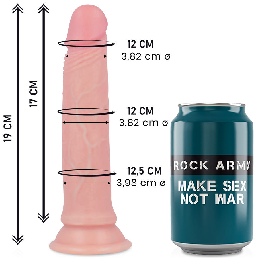 Dildo réaliste Rockarmy Avenger 19 cm silicone
