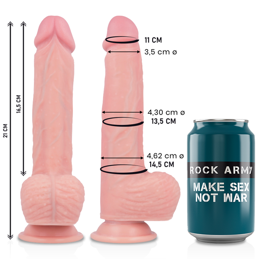 Dildo realistico Rockarmy in silicone 21 cm