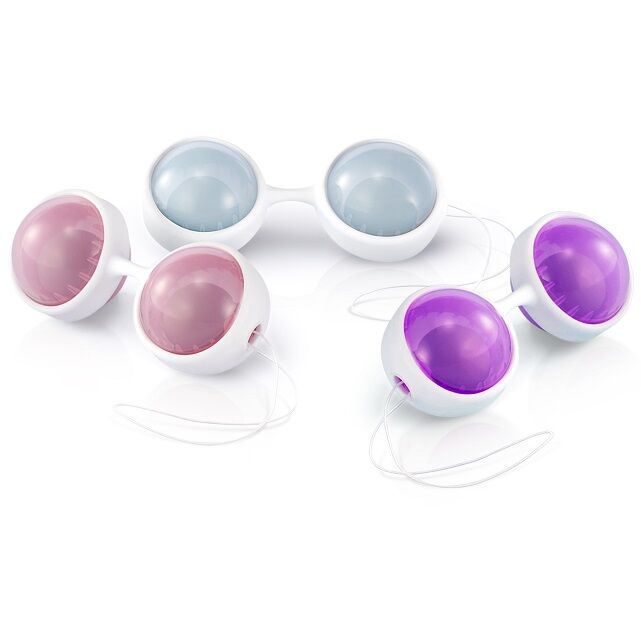 Palline vaginali Lelo luna beads plus pleasure set rtosa/celesti/fucsia