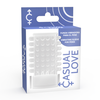 Copertura per pene vibratore trasparente con anello casual