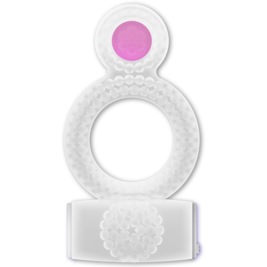 Anello casual doppio piacere anello trasparente