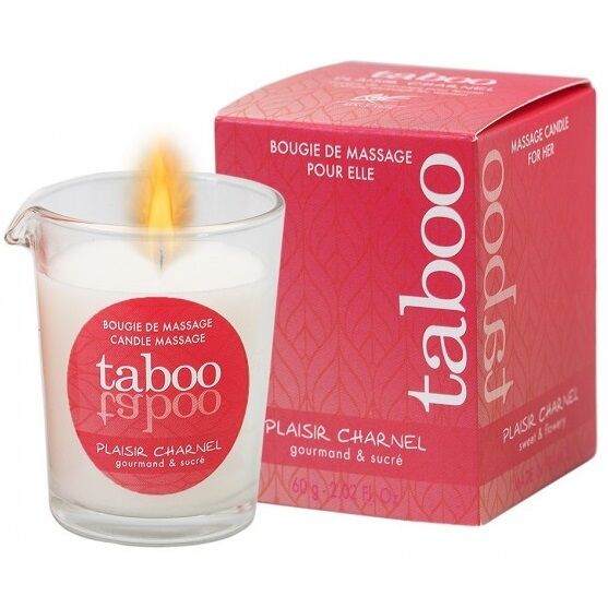 Taboo candela massaggio donna plaisir charnel odore cacaco fiore