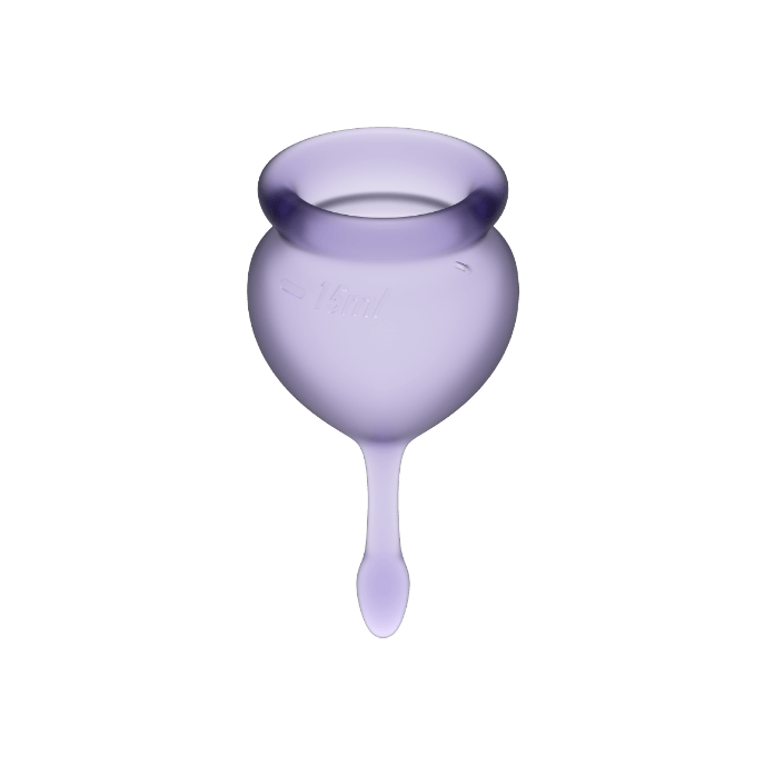 Coppette Mestruali Satisfyer Set Feel Good 15 + 20 ml Viola