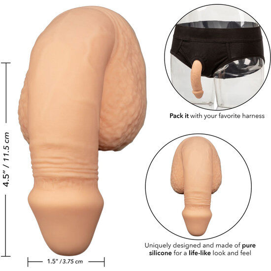 Calex silicone pene da imballaggio 12,75 cm carne