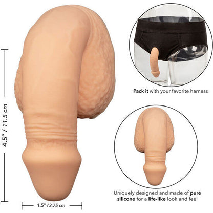 Calex silicone pene da imballaggio 12,75 cm carne