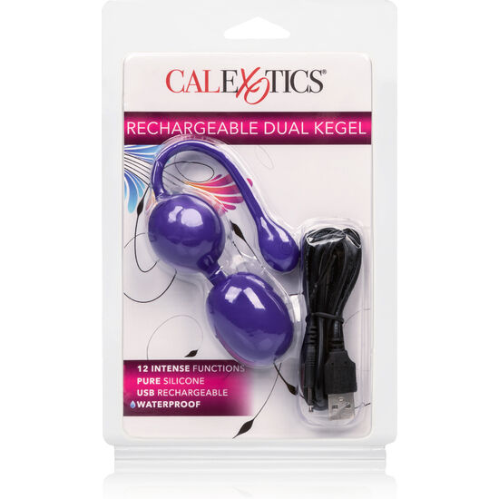 Palline vaginali Calex dual kegel viola con vibrazione