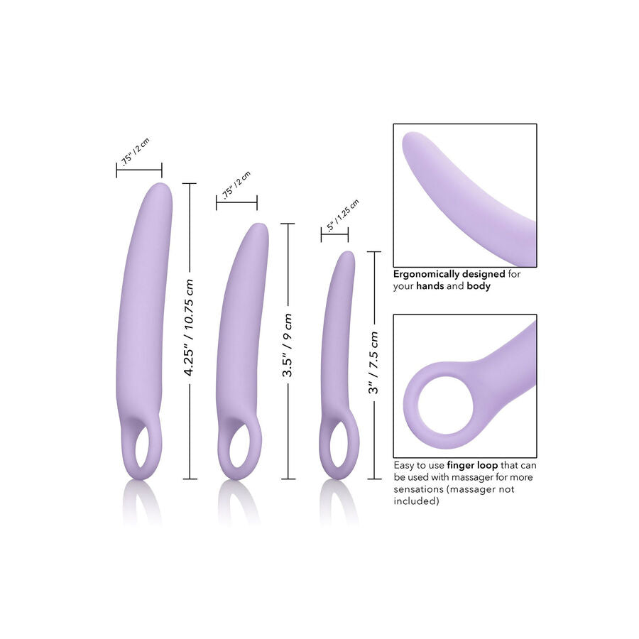 Dilatatori vaginali Dr laura berman California Exotics di 3 dilatori in silicone