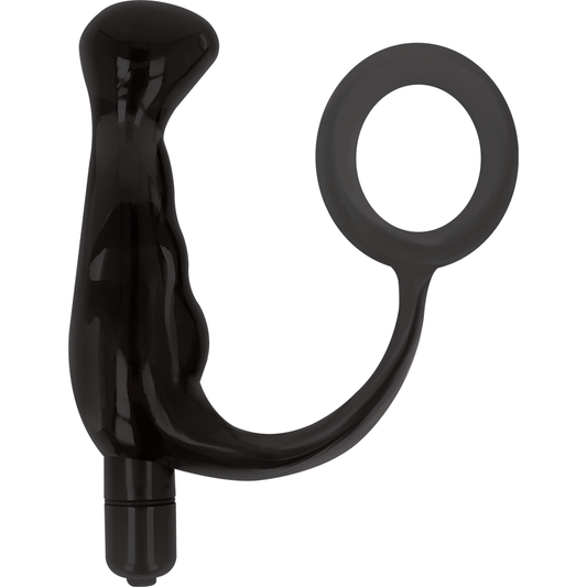 Vibratore di giocattoli addicted prost tico nero 10 cm