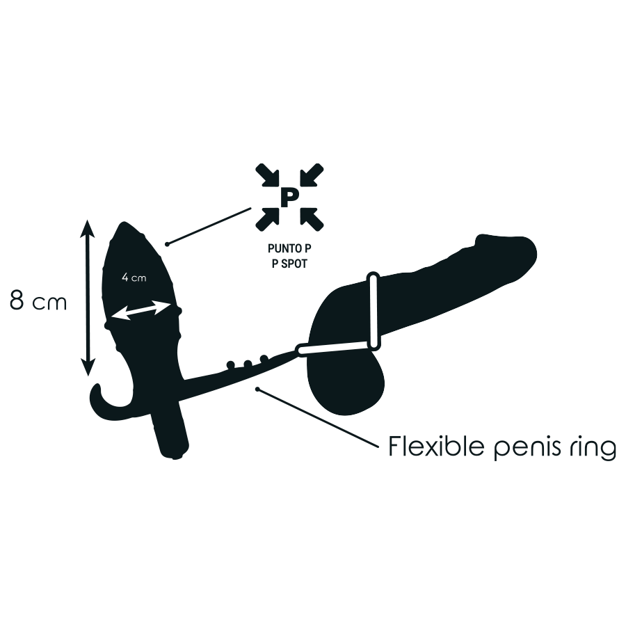 Plug anale di giocattoli addicted con doppio anello nero
