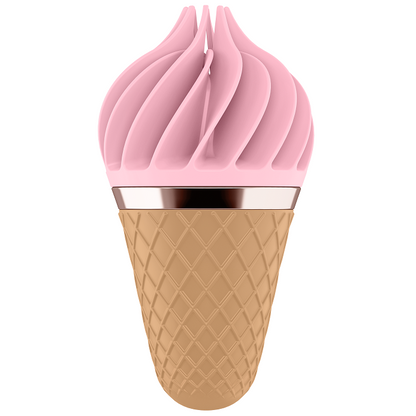 Spinnator marrone e rosa soddisfatto dolce