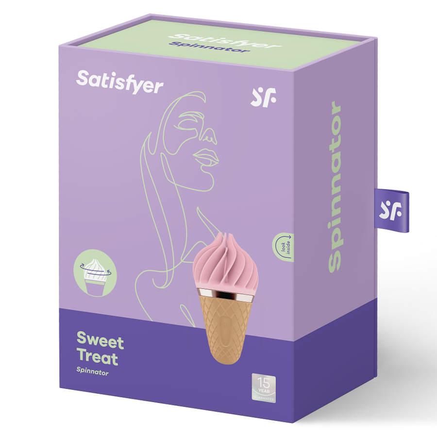 Spinnator marrone e rosa soddisfatto dolce