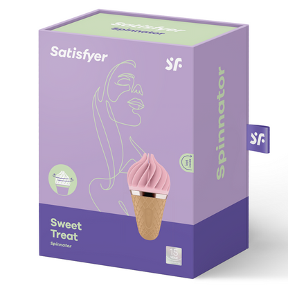 Spinnator marrone e rosa soddisfatto dolce
