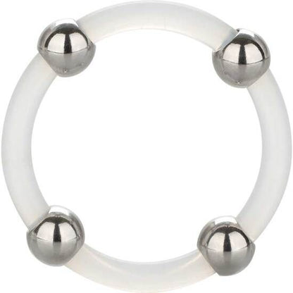 CALEXOTICS - ANNEAU EN SILICONE AVEC BILLES EN ACIER L