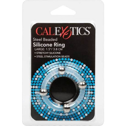CALEXOTICS - ANNEAU EN SILICONE AVEC BILLES EN ACIER L