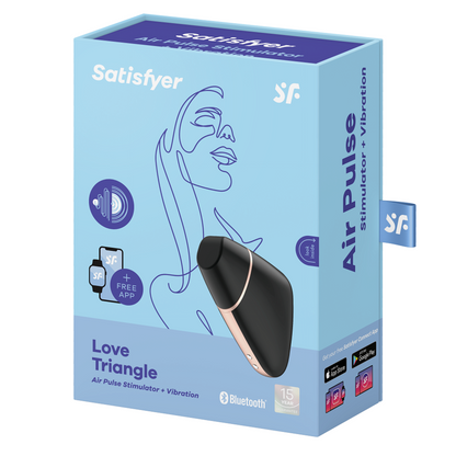 Succhia clitoride - Satisfyer Love triangle nero con app