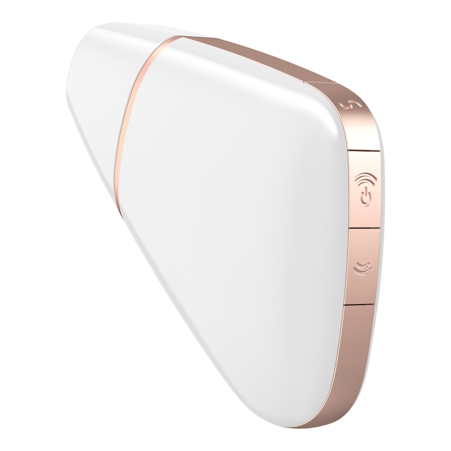 Sucette clitoridienne vibrante Satisfyer Love Triangle blanc