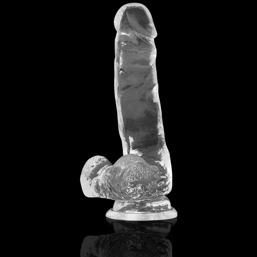 Xray clear dildo realista transparente 18.5cm x 3.8cm