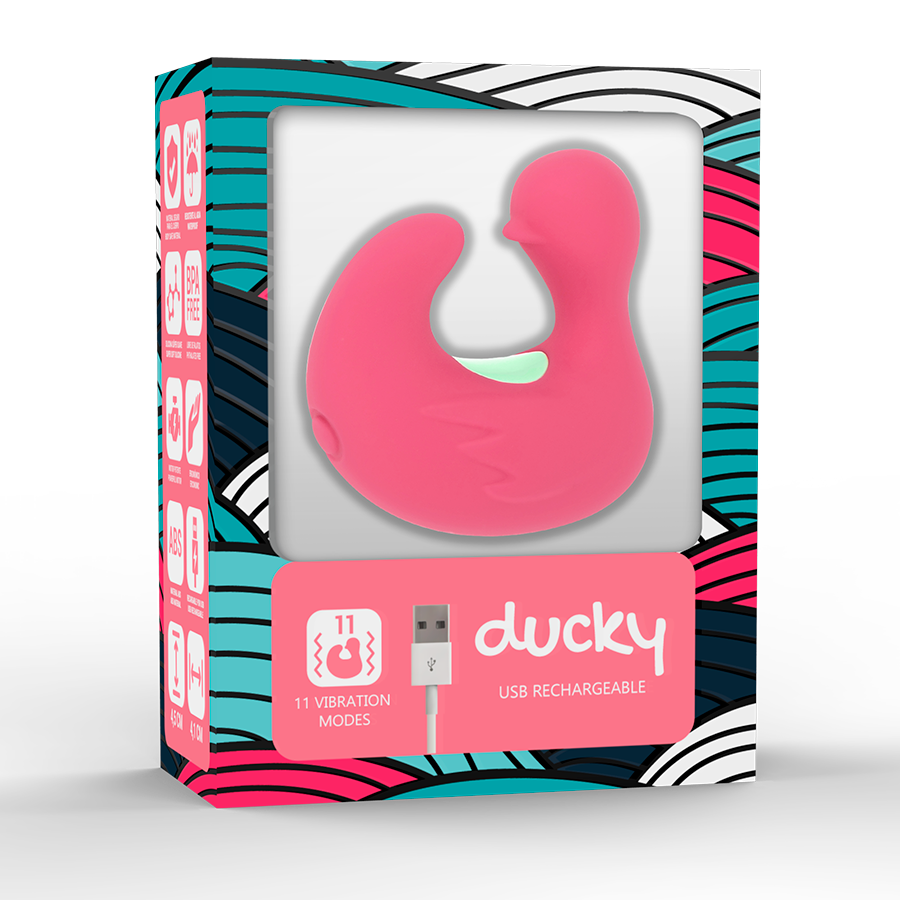 Dito stimolatore in silicone ricaricabile happy loky duckymania