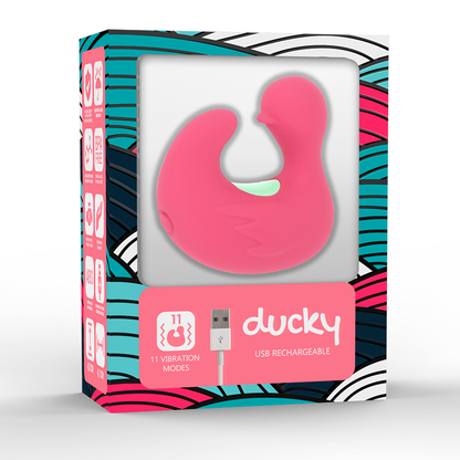 Dito stimolatore in silicone ricaricabile happy loky duckymania