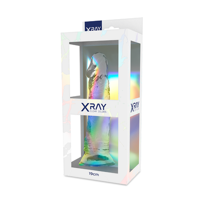 Xray clear dildo transparente 19 cm x 4cm