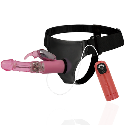 Strap-on dildo Harness attraction Daniel con vibrazione e rotazione 18 cm