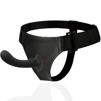 Harnais pour gode ceinture pénétration g-spot 15,5 cm noir