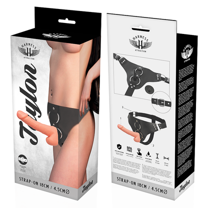Strap-on dildo Harness attraction Taylor deluxe 18 cm