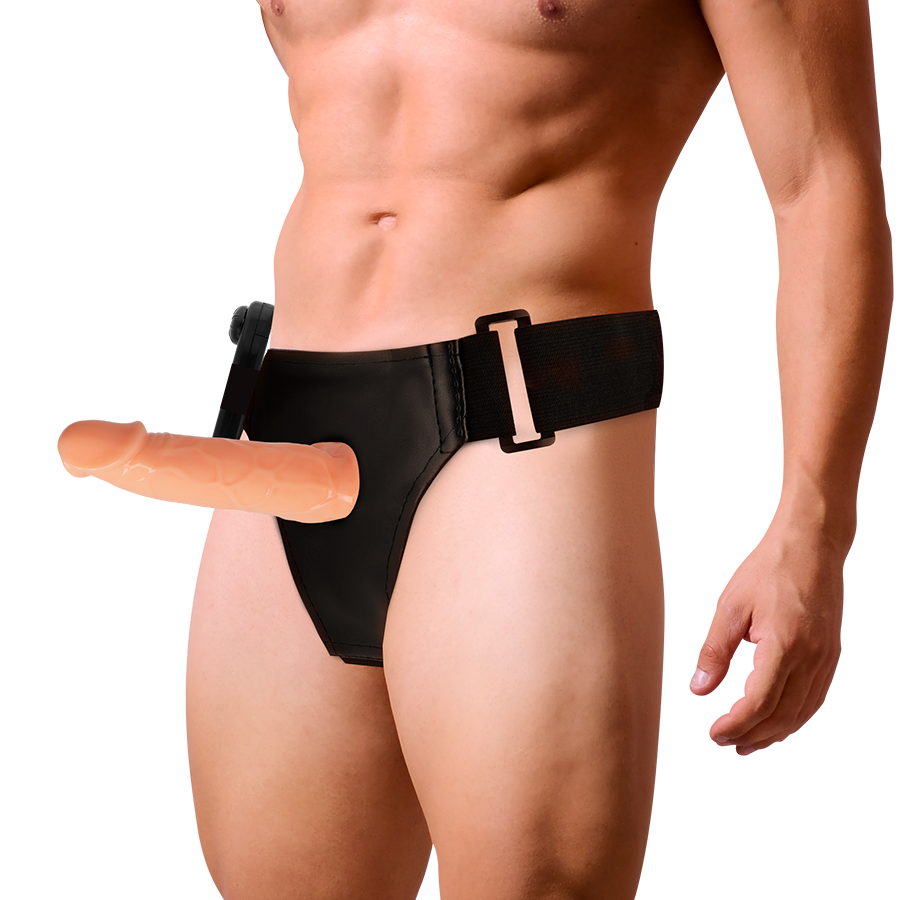 Strap-on dildo Harness attraction William con vibrazione 17 cm