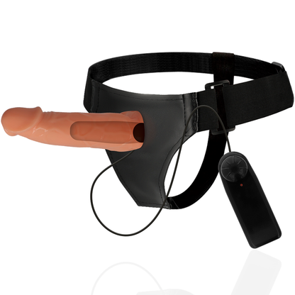 Strap-on dildo Harness attraction William con vibrazione 17 cm