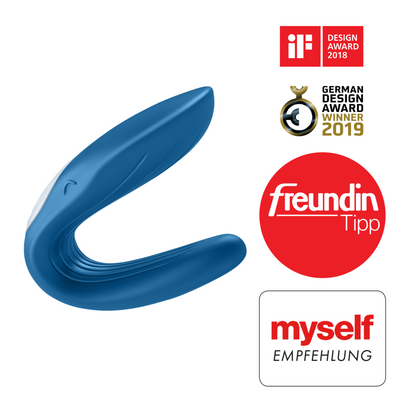 Vibratore Satisfyer Partner Double whale 2020 blu