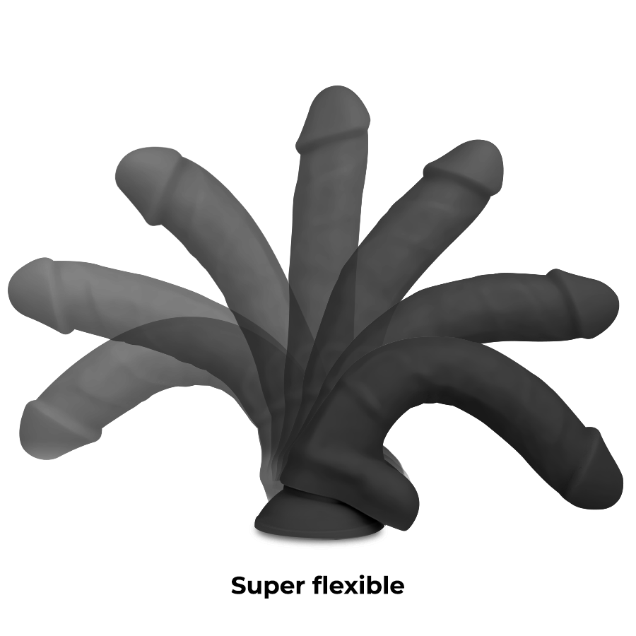 Cock miller - cocksil articolabile in silicone densit nero 19,5 cm