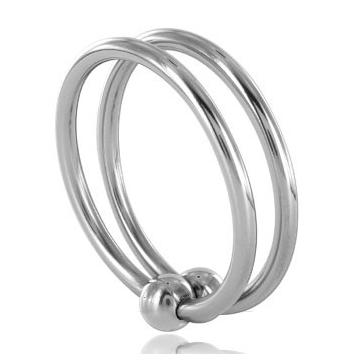 Anello doppio glans metallizzato 32mm