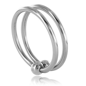 Anello doppio glans metallico 30mm